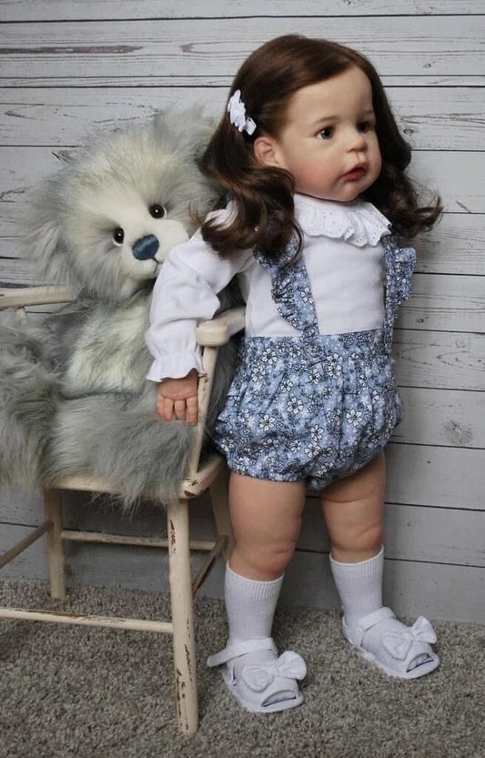 bambola reborn silicone tessuto