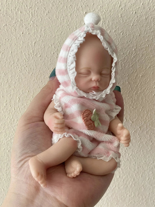 bambola reborn femmina silicone morbido mini
