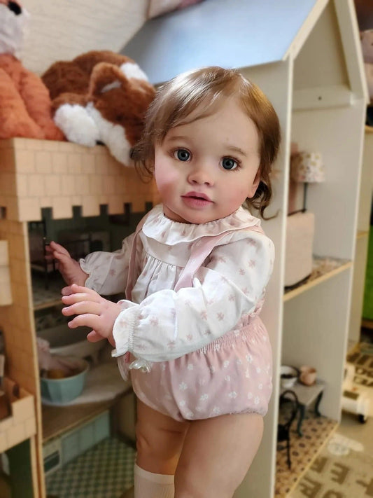 bambola reborn silicone tessuto toddler