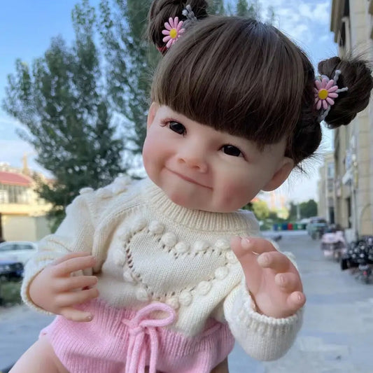 bambola reborn femmina vinile morbido toddler