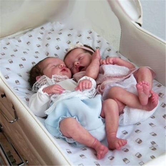 bambola reborn gemelli silicone morbido