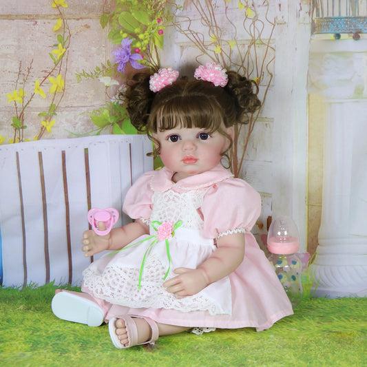 bambola reborn femmina vinile morbido toddler