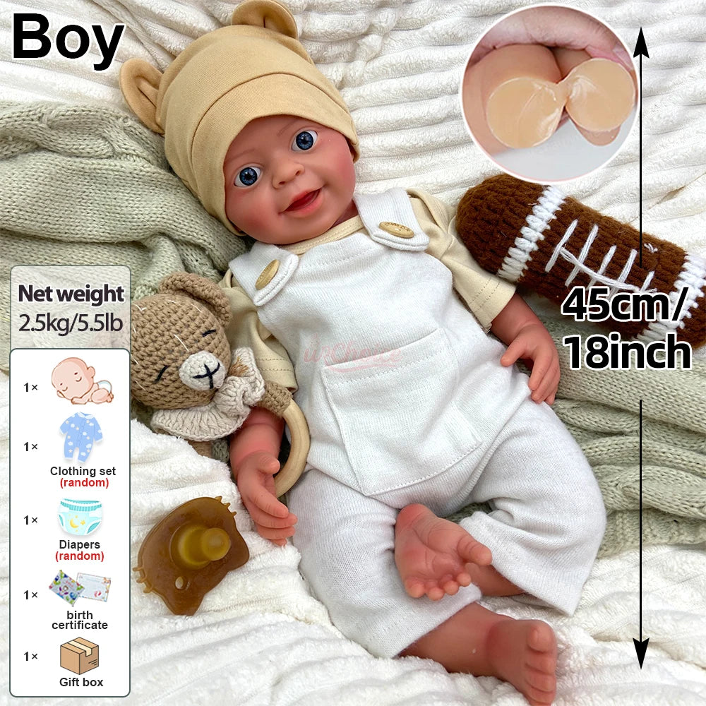 bambola reborn silicone morbido neonato