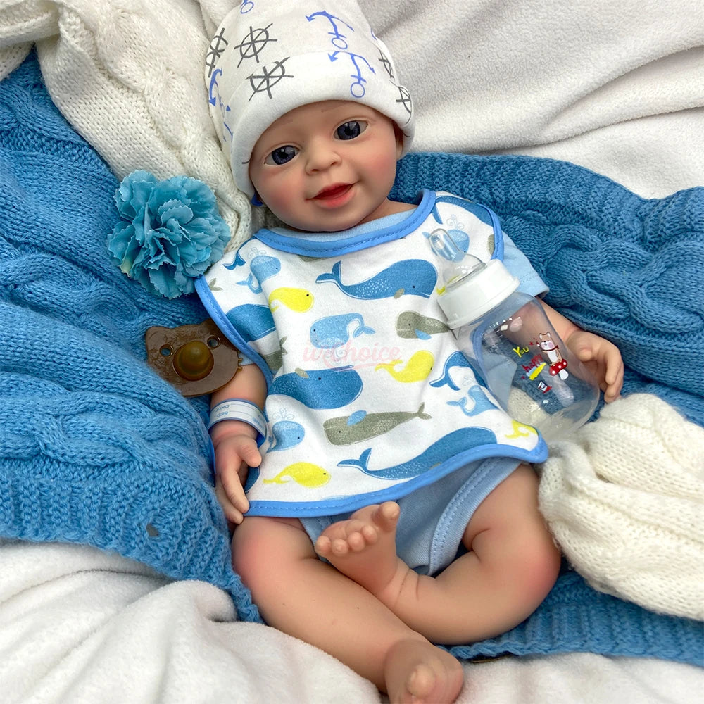 bambola reborn silicone morbido neonato