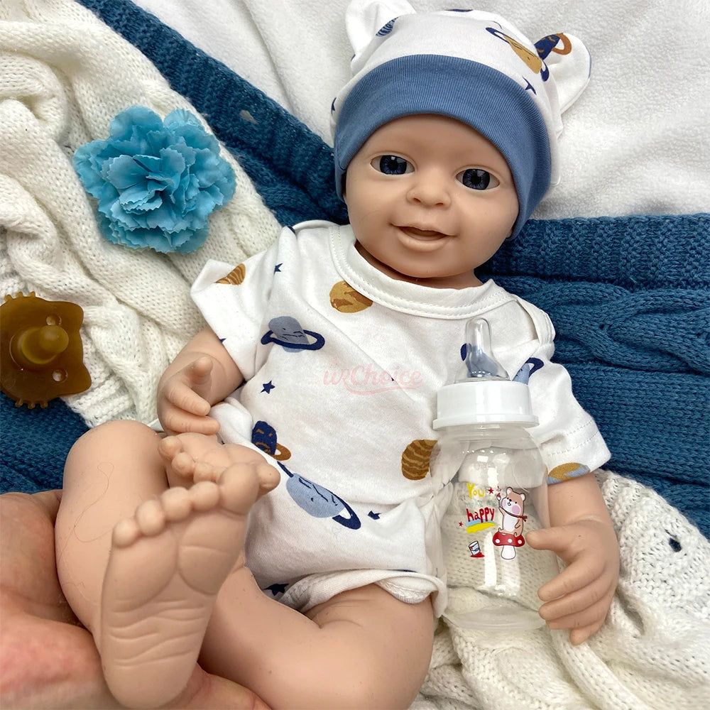 bambola reborn silicone morbido neonato