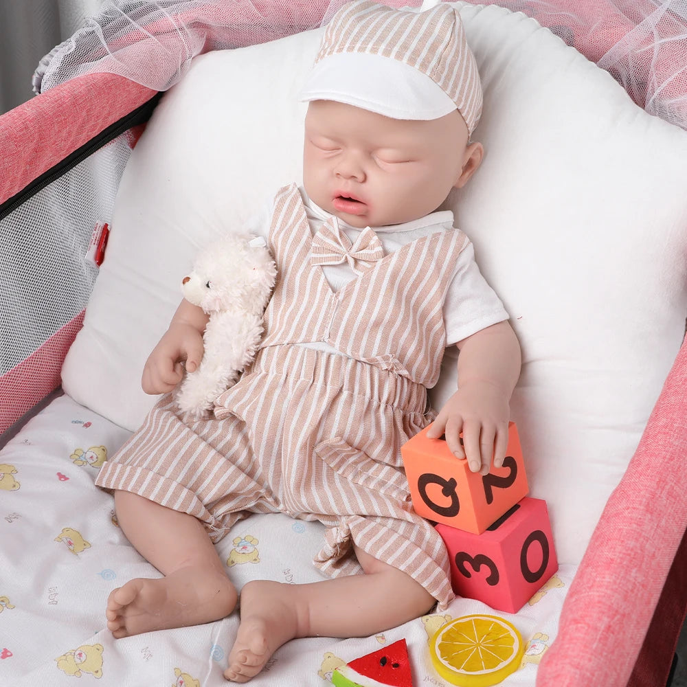 bambola reborn maschio silicone morbido