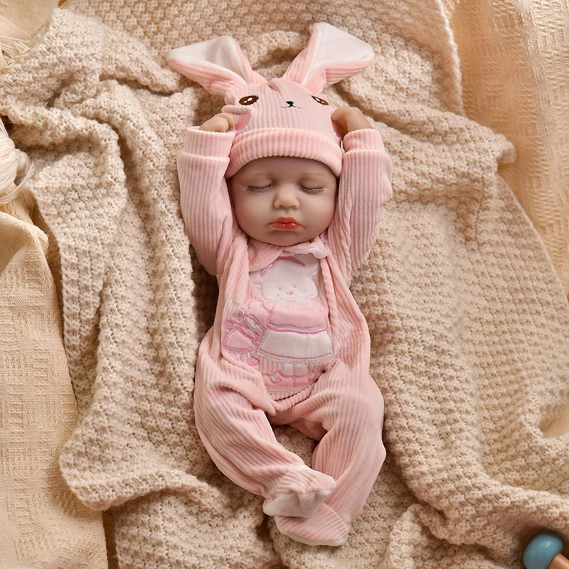 bambola reborn femmina vinile morbido neonato