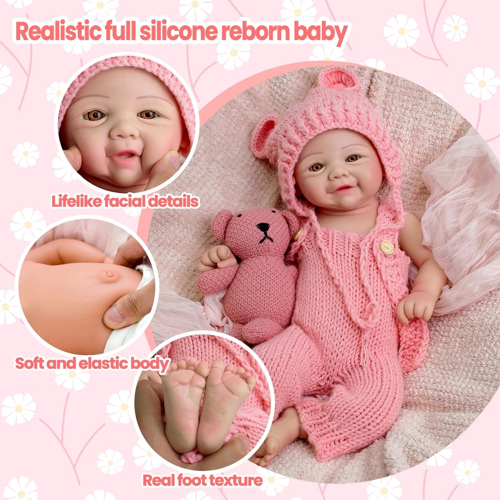 bambola reborn femmina silicone morbido