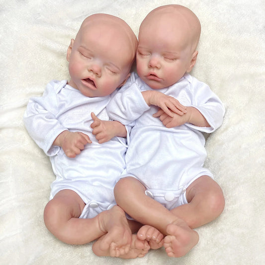 bambola reborn gemelli silicone morbido