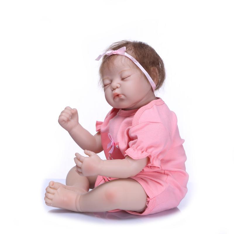 bambola reborn femmina silicone tessuto