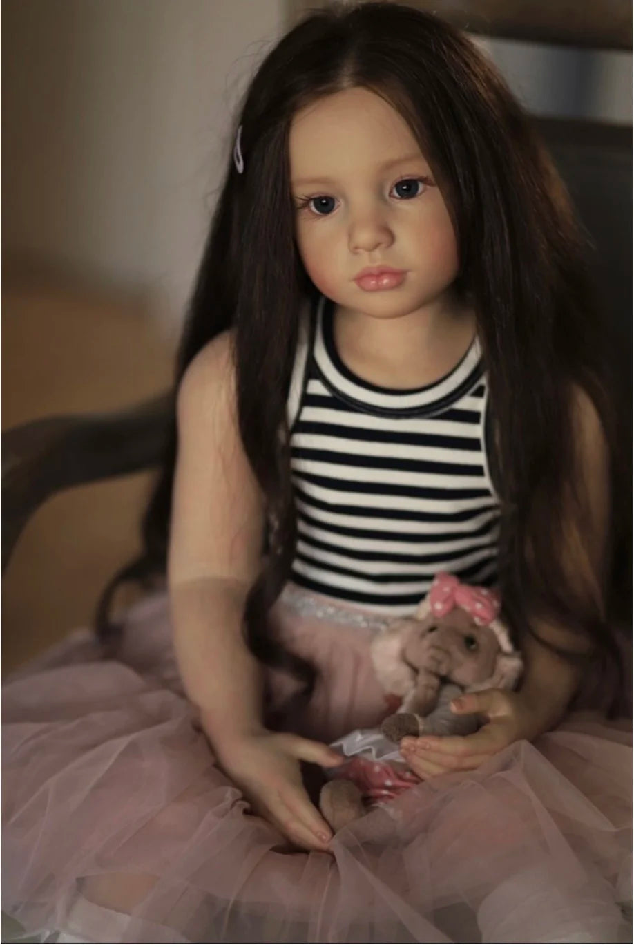 bambola reborn femmina vinile morbido