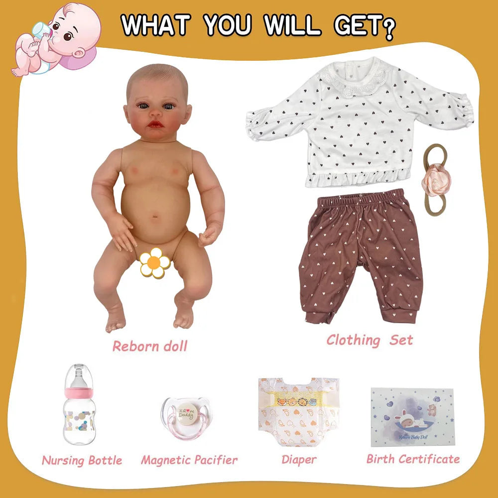 bambola reborn femmina silicone morbido