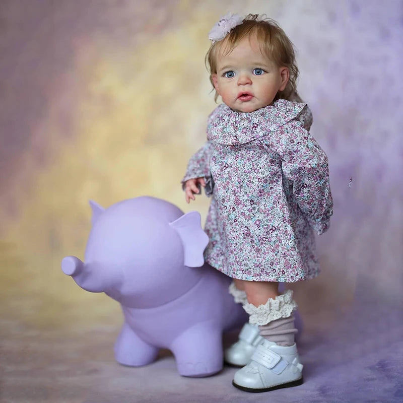 bambola reborn silicone tessuto toddler