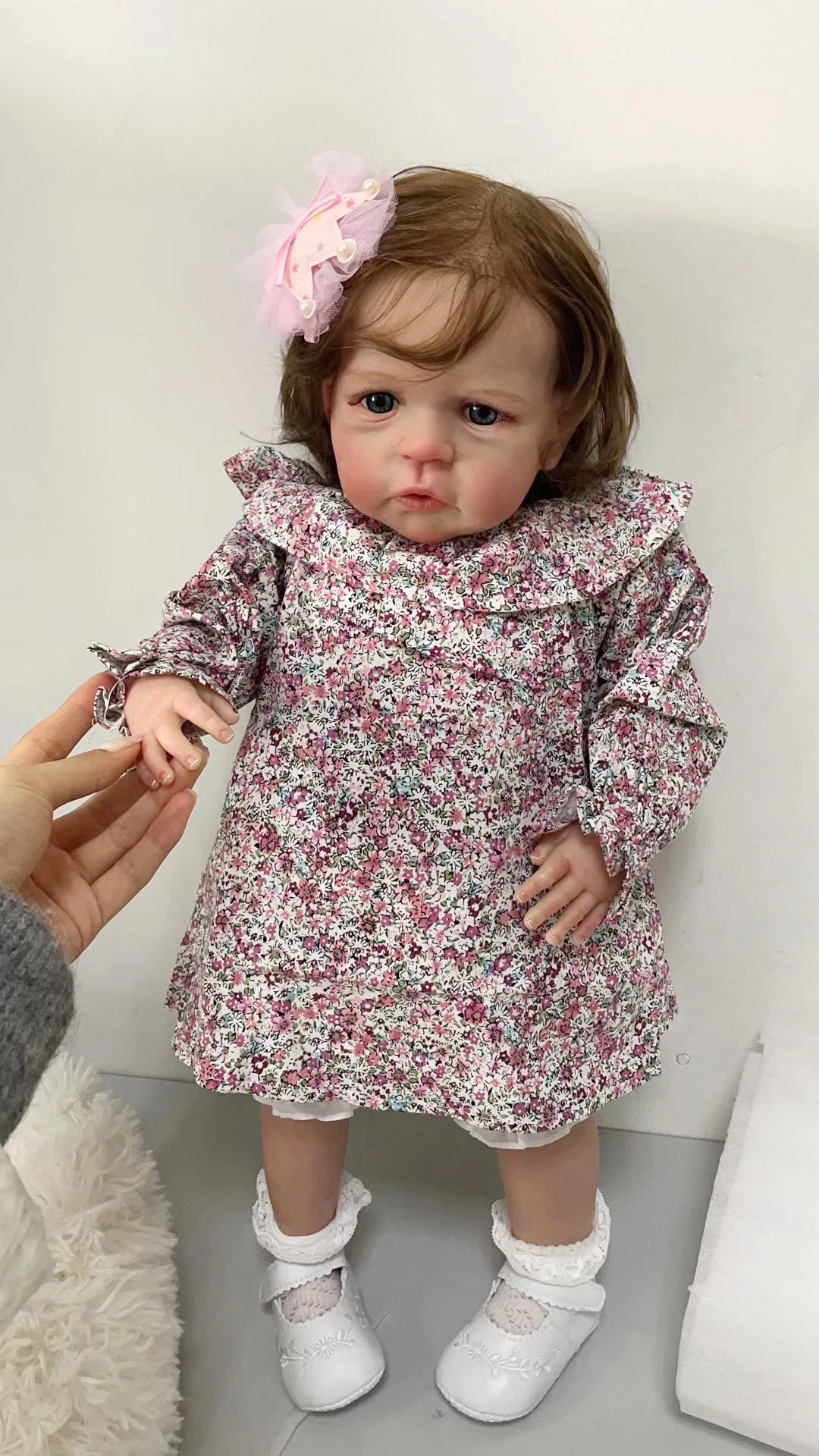 bambola reborn silicone tessuto toddler