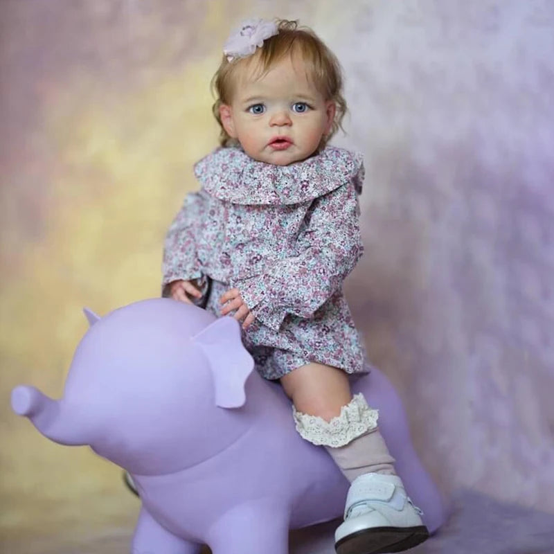 bambola reborn silicone tessuto toddler