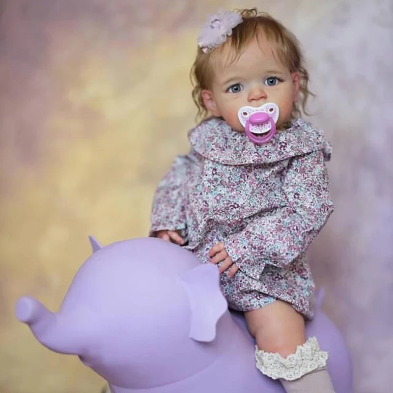 bambola reborn silicone tessuto toddler