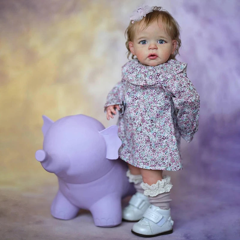 bambola reborn silicone tessuto toddler