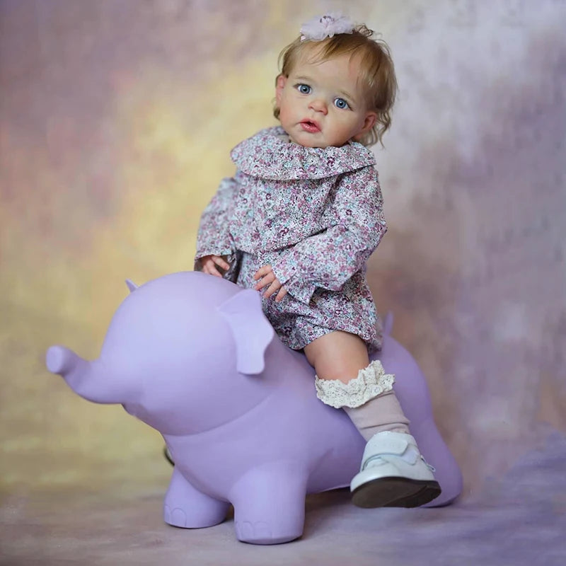 bambola reborn silicone tessuto toddler