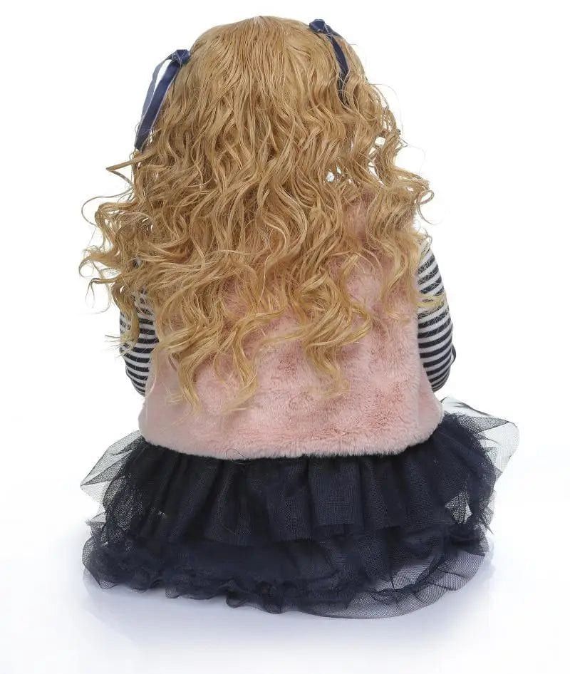 bambola reborn femmina silicone tessuto