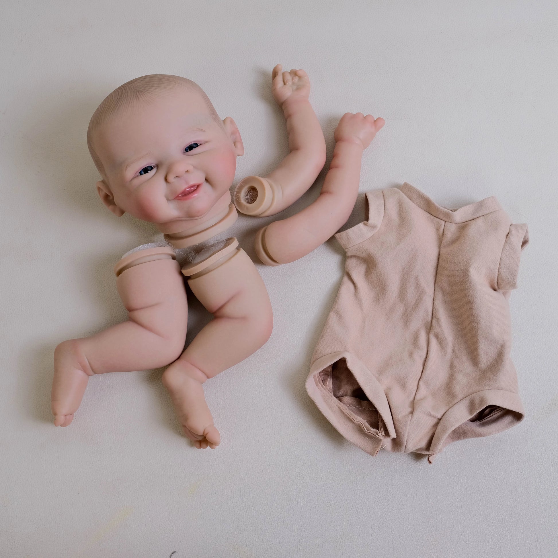 kit bambola reborn completo corpo in tessuto