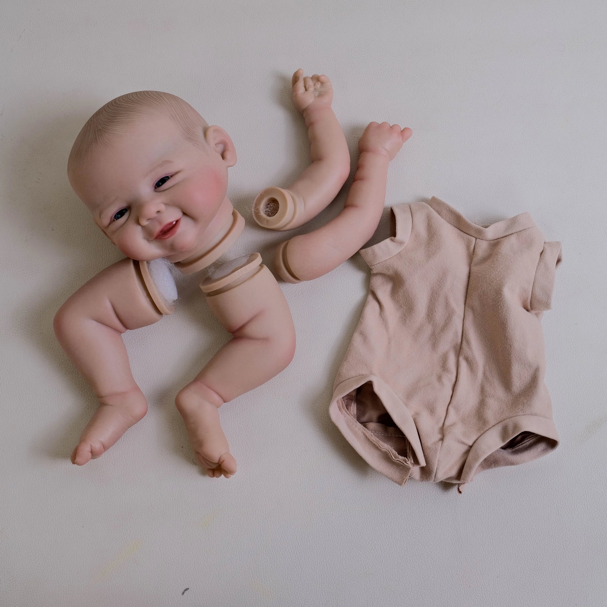kit bambola reborn completo corpo in tessuto