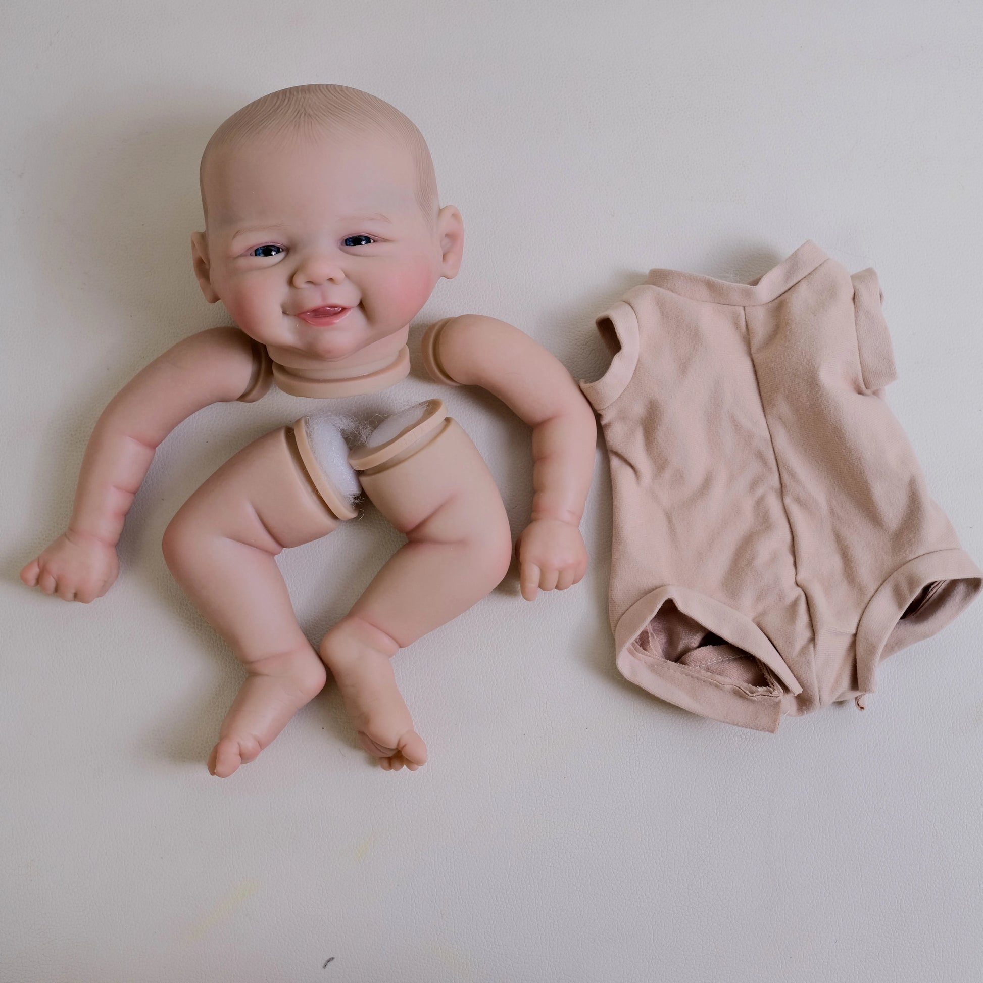 kit bambola reborn completo corpo in tessuto