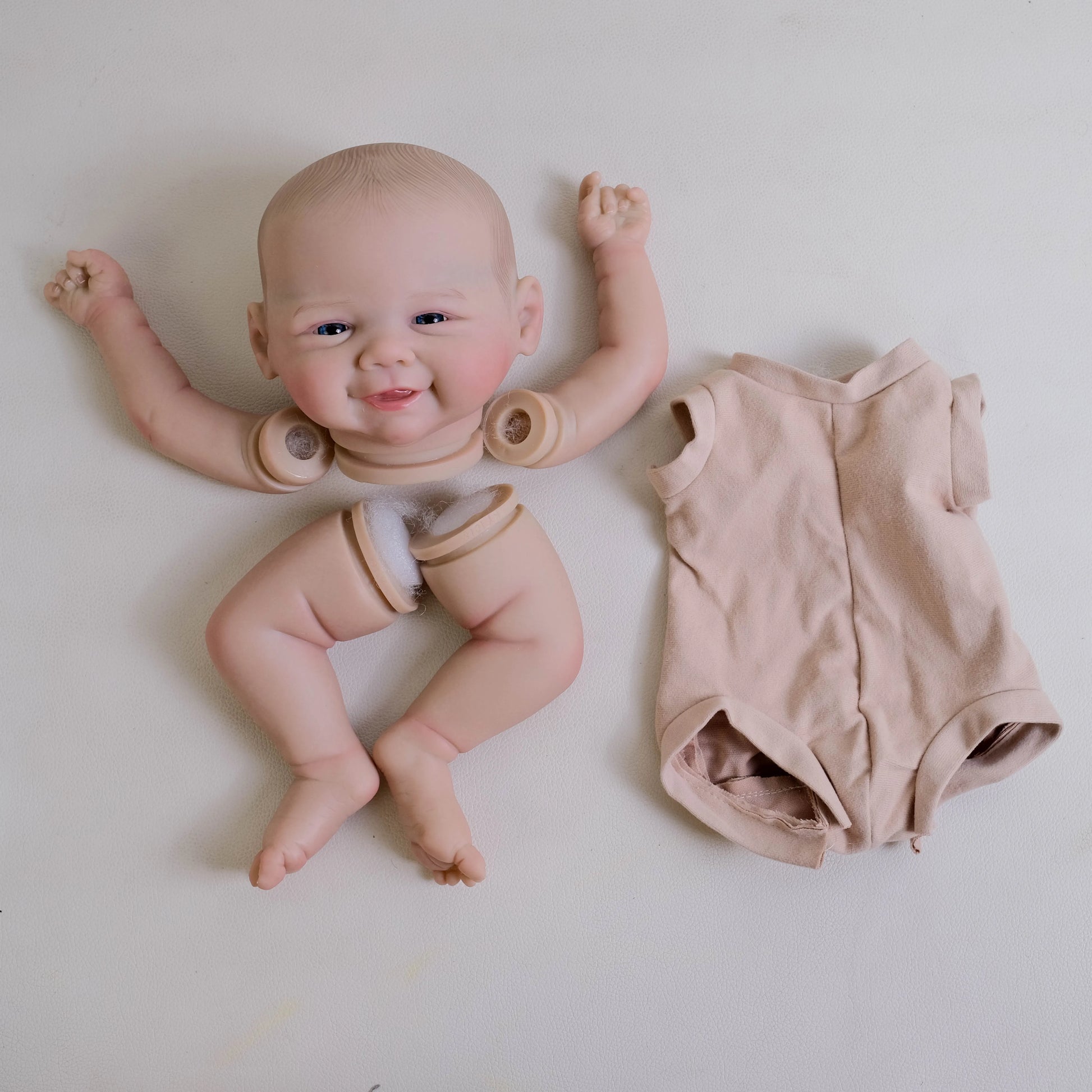 kit bambola reborn completo corpo in tessuto