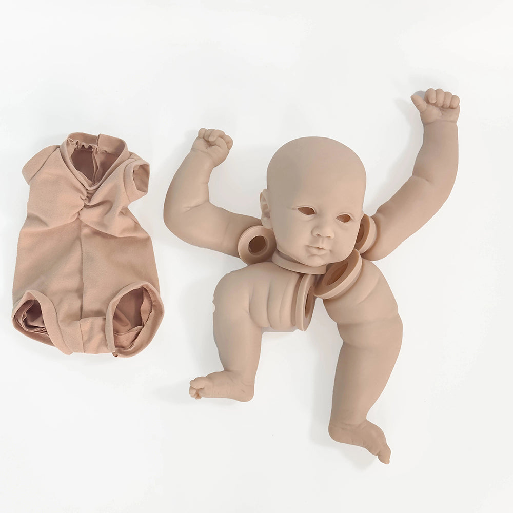 kit bambola reborn completo gemelli corpo in tessuto