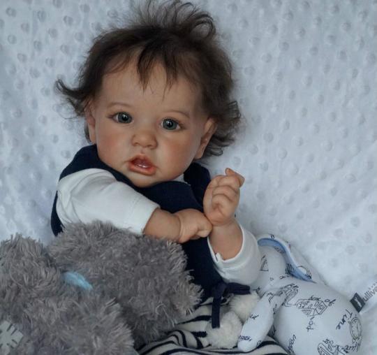 bambola reborn maschio corpo in tessuto toddler