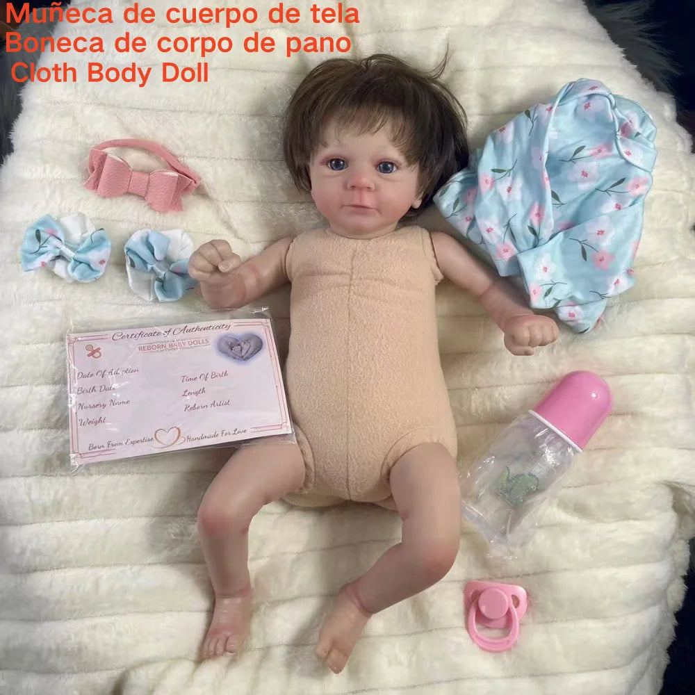 bambola reborn corpo in tessuto