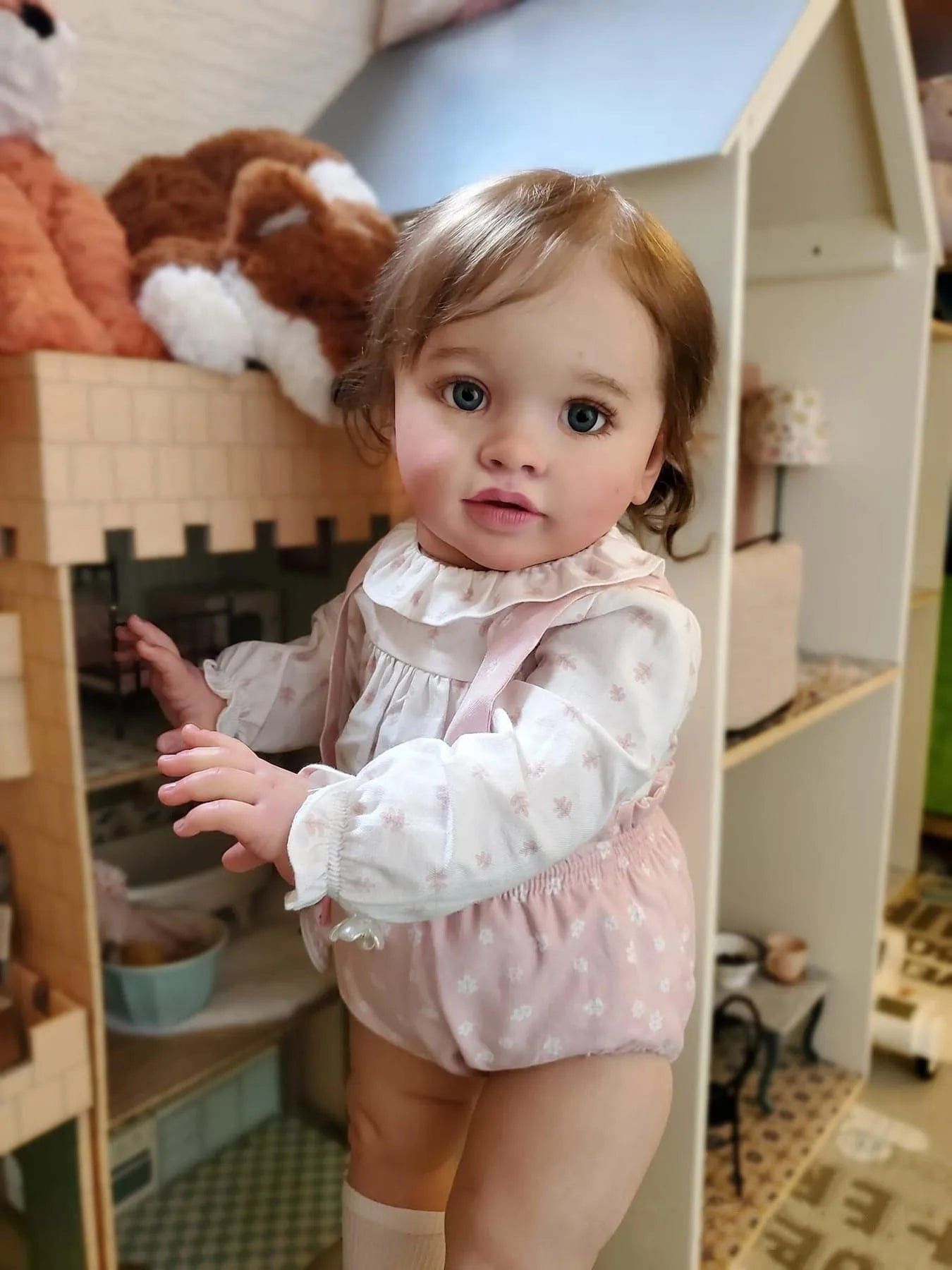 bambola reborn silicone tessuto toddler