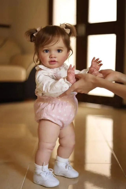 bambola reborn silicone tessuto toddler