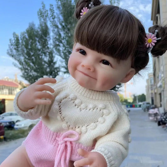 bambola reborn femmina vinile morbido toddler