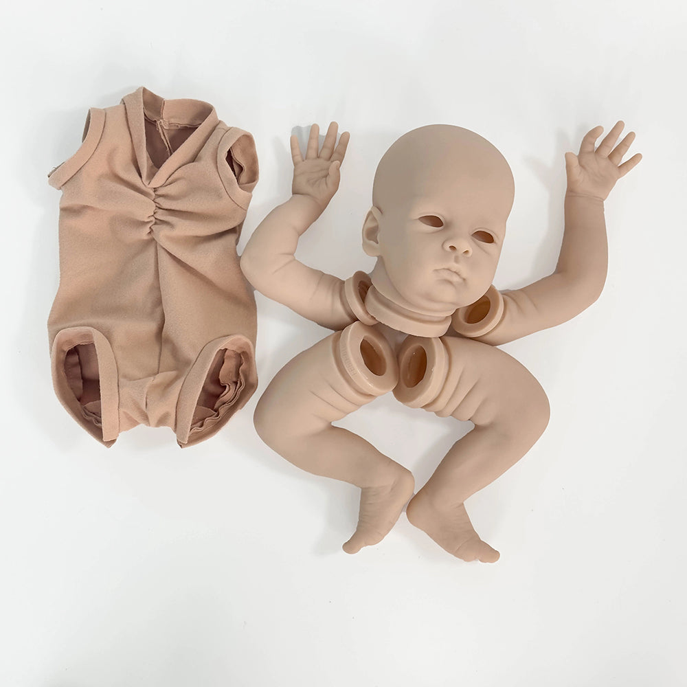 kit bambola reborn completo corpo in tessuto