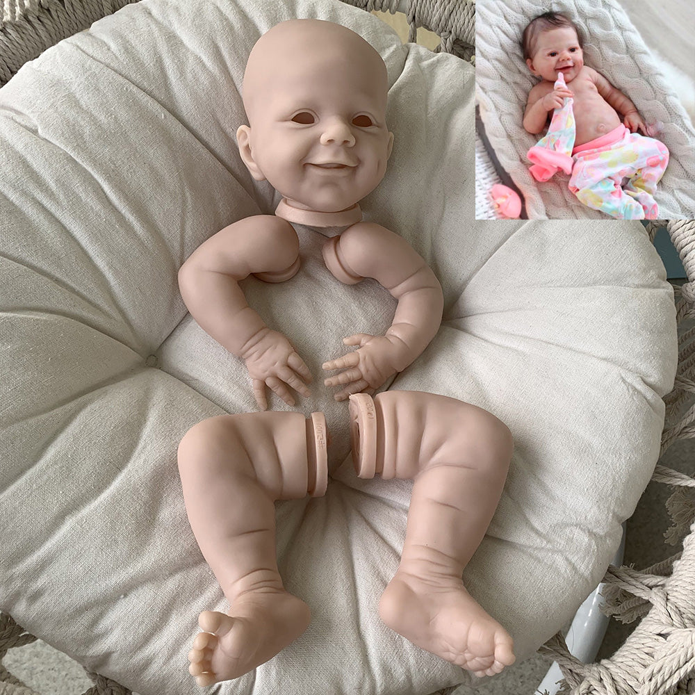 kit bambola reborn completo corpo in tessuto