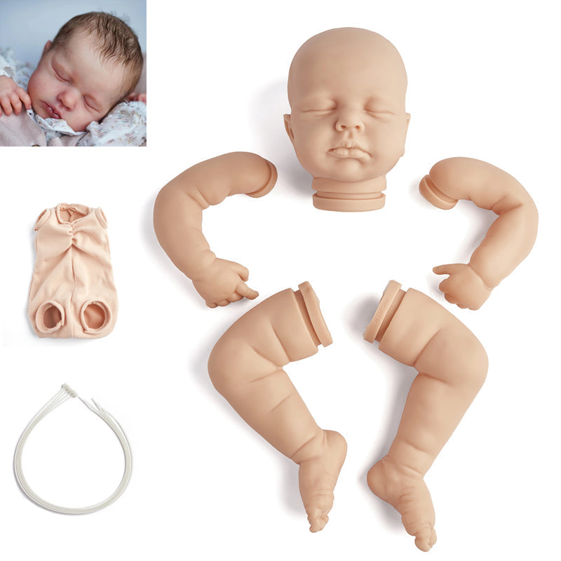 kit bambola reborn completo corpo in tessuto