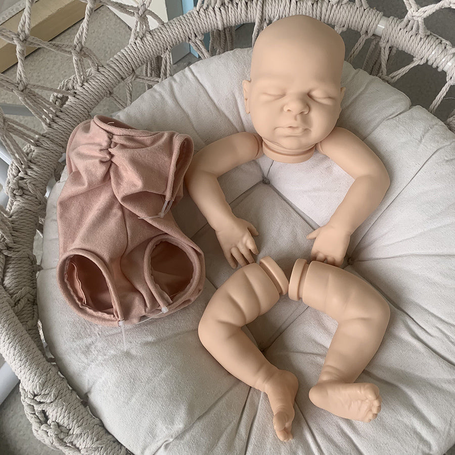 kit bambola reborn completo corpo in tessuto mini