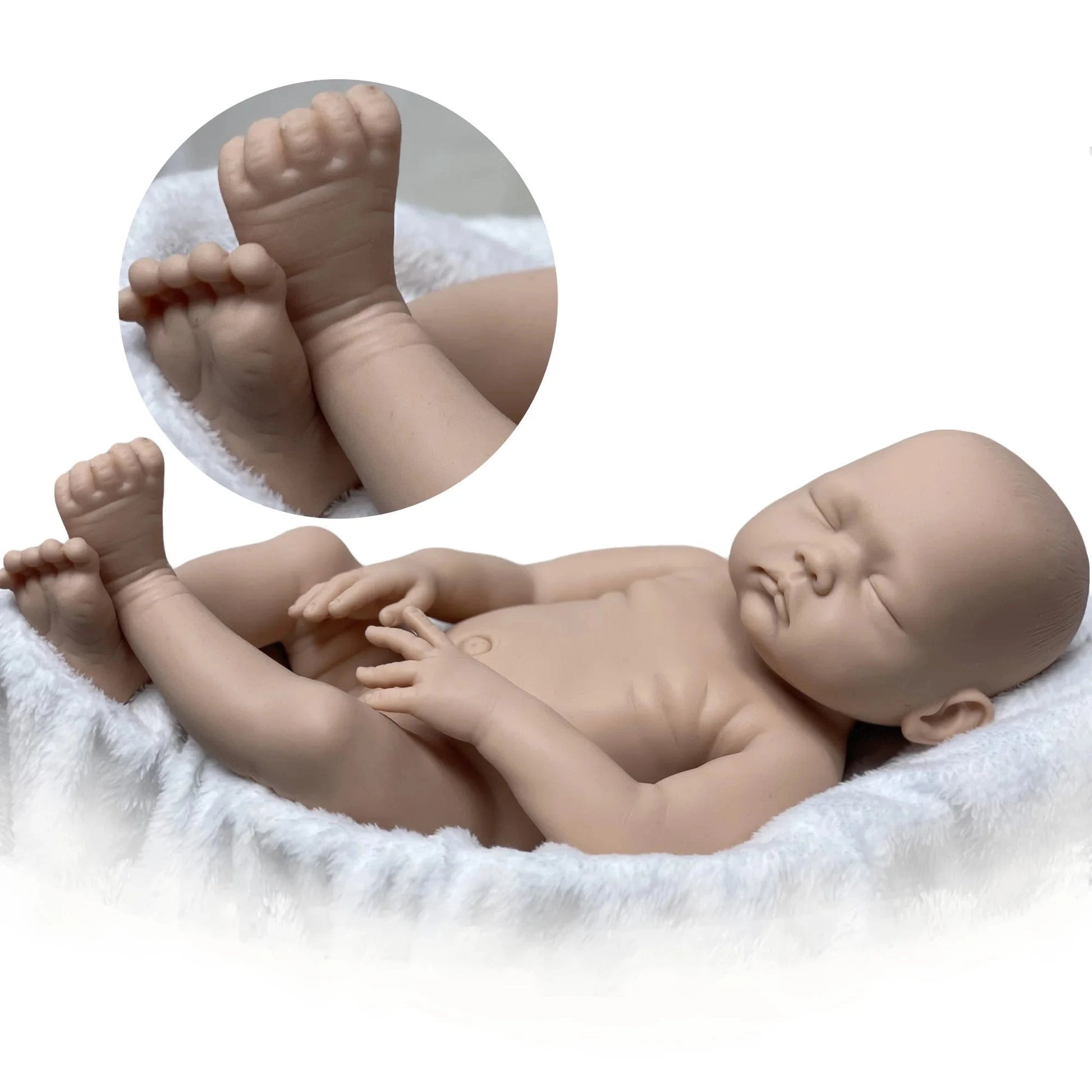 kit bambola reborn completo femmina silicone morbido