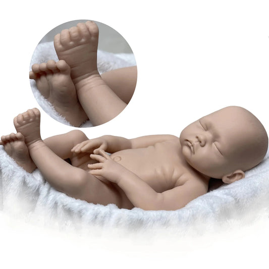 kit bambola reborn completo femmina silicone morbido