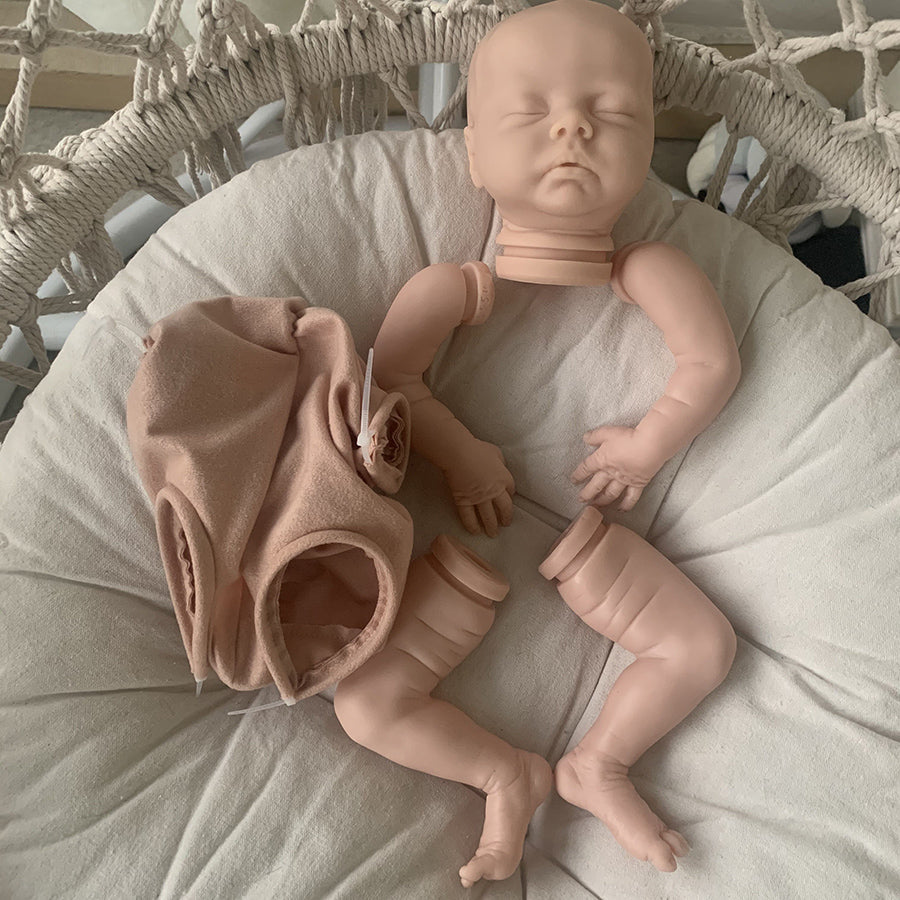 kit bambola reborn completo silicone morbido