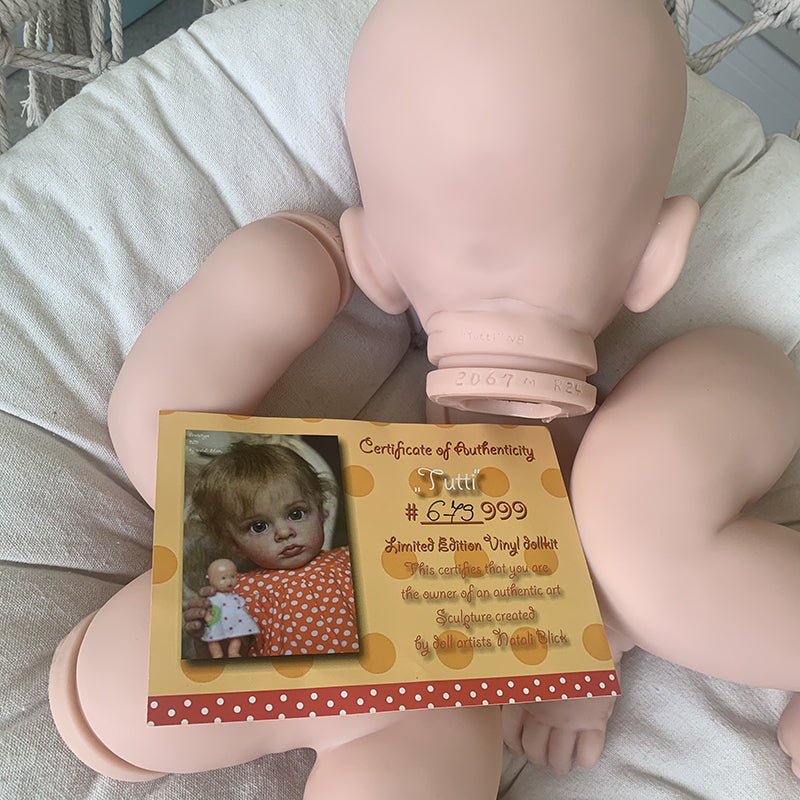 kit bambola reborn completo corpo in tessuto