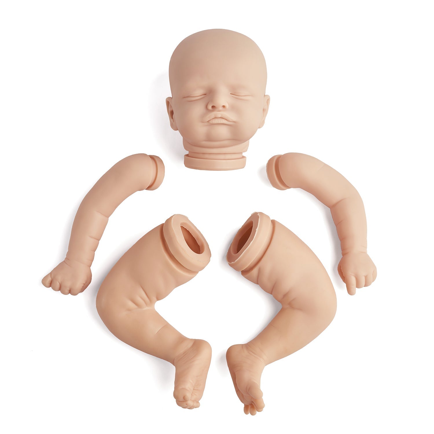 kit bambola reborn completo corpo in tessuto toddler