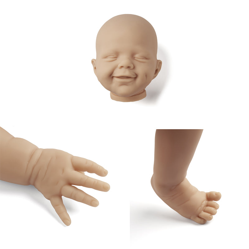 kit bambola reborn completo corpo in tessuto