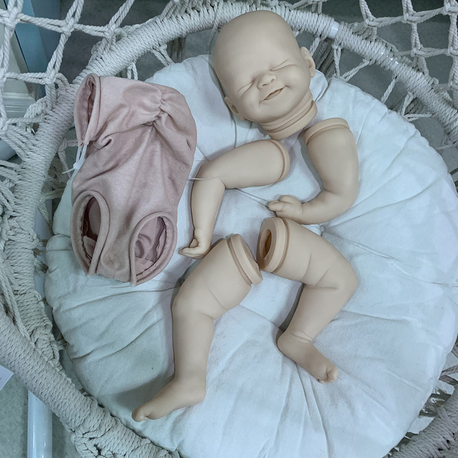 kit bambola reborn completo corpo in tessuto