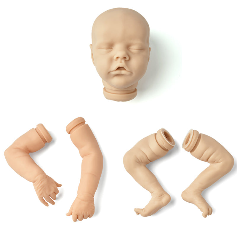 kit bambola reborn completo corpo in tessuto