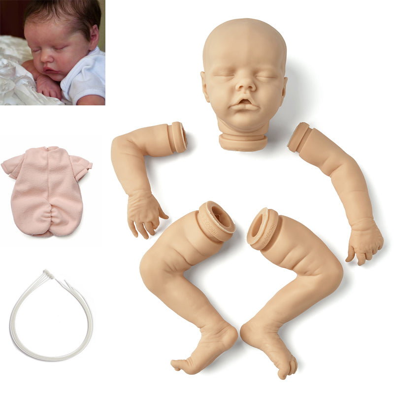 kit bambola reborn completo corpo in tessuto