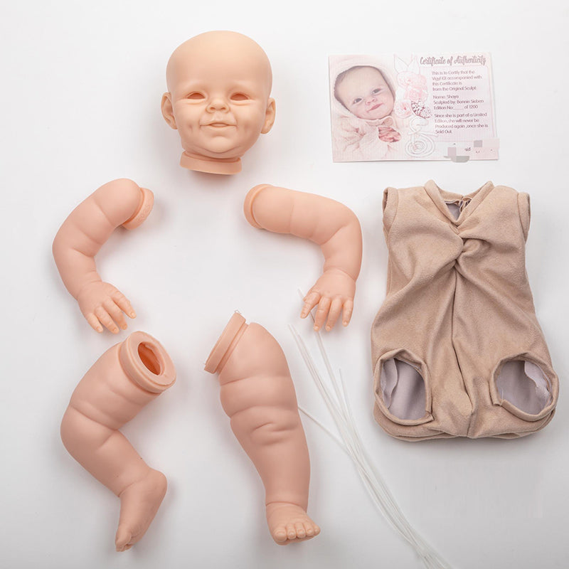 kit bambola reborn completo corpo in tessuto