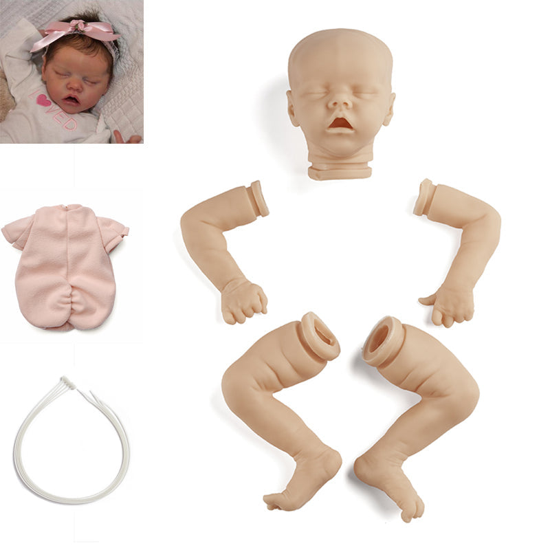 kit bambola reborn completo corpo in tessuto