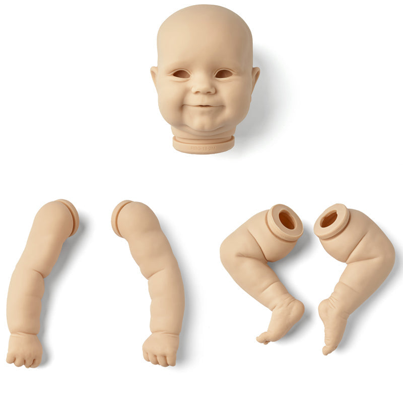 kit bambola reborn completo silicone tessuto