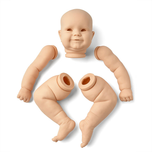 kit bambola reborn completo silicone tessuto